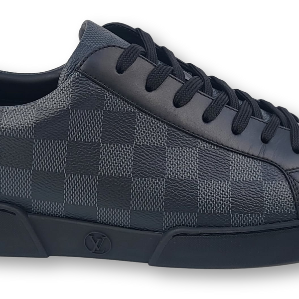 Authentic Louis Vuitton Match Up Damier Graphite Canvas Sneaker Sz