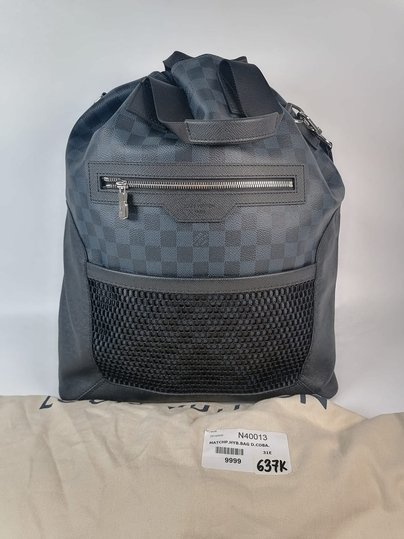 Matchpoint Hybrid Damier Cobalt Backpack