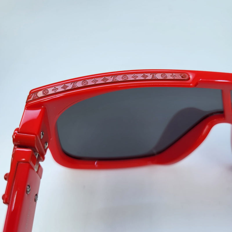 Louis Vuitton Red 1.1 Millionaires Mask Shield Sunglasses Louis Vuitton