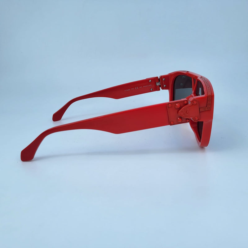 Louis Vuitton Men's Red 1.1 Millionaire Mask Sunglasses Z1260E