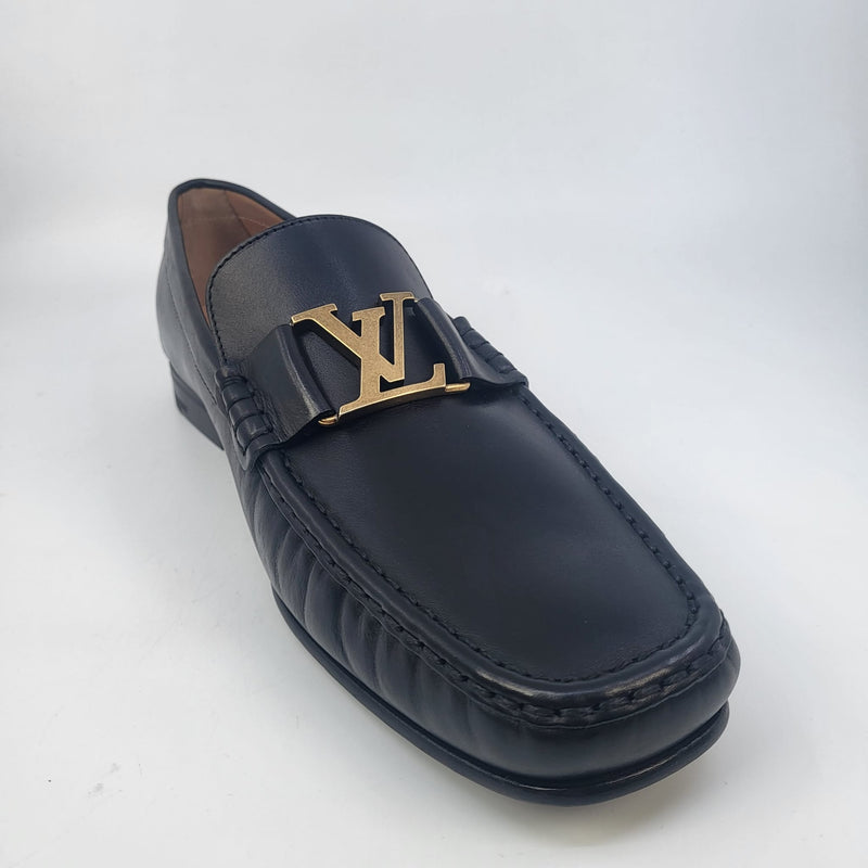 Louis Vuitton Men's Black Leather Montaigne Loafer – Luxuria & Co.