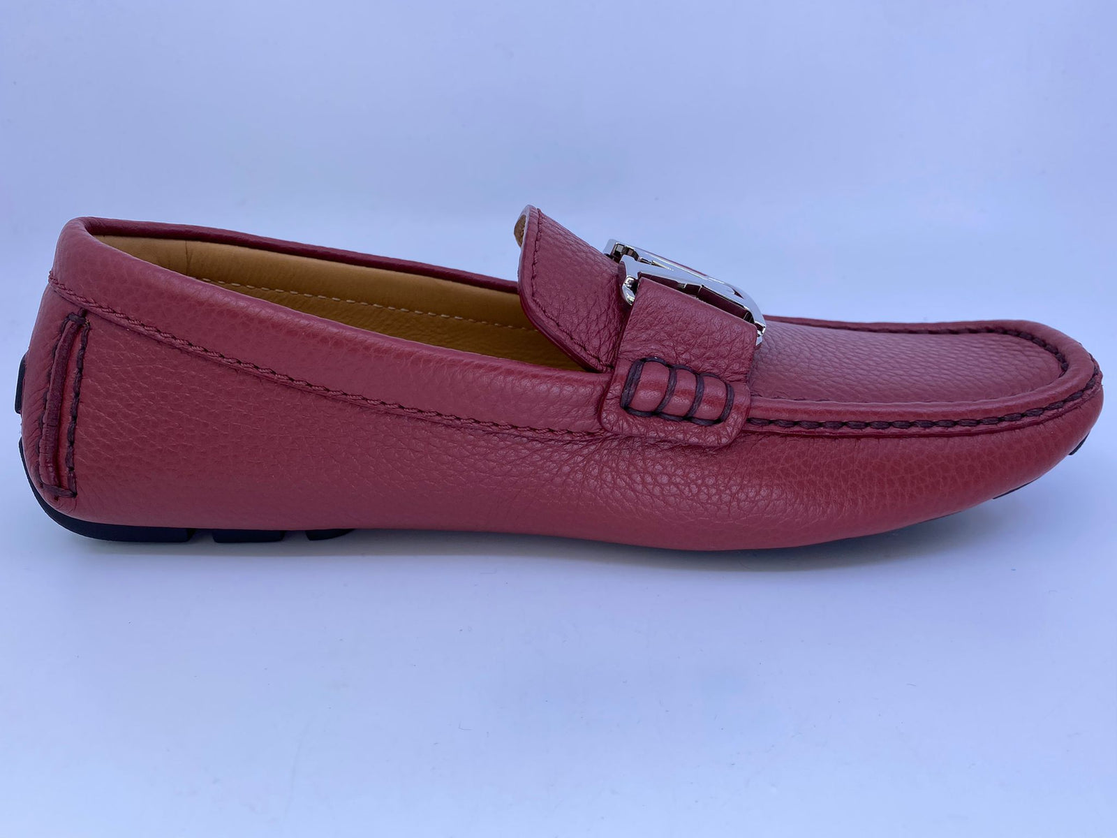 Louis Vuitton Men's Red Leather Monte Carlo Car Shoe – Luxuria & Co