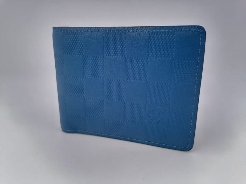 lv mens wallet blue