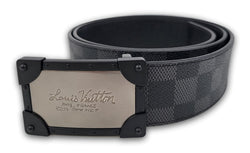 Louis Vuitton Monogram Eclipse LV Prism Reversible Belt 85CM Louis