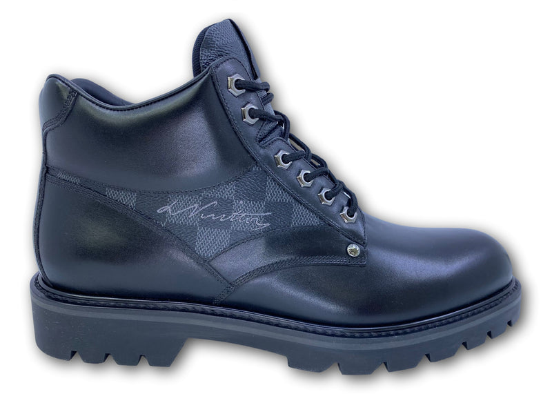 Louis Vuitton Grey/Black Damier Graphite Canvas Rivoli High Top Sneakers  Size 42 Louis Vuitton