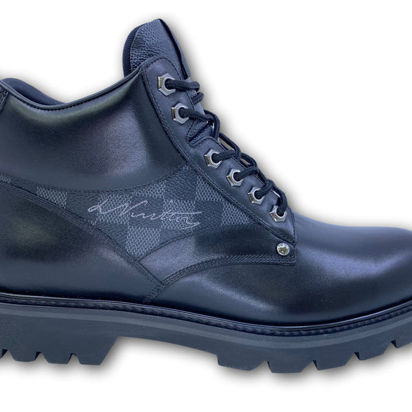 Louis Vuitton Oberkampf Ankle Boot In Noir