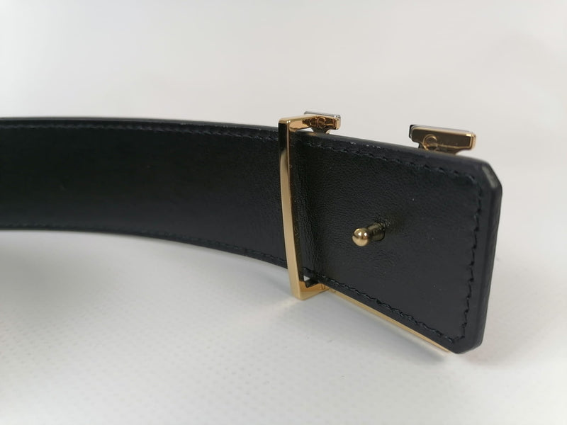 LOUIS VUITTON City Reversible Leather Belt Black 100/40-US