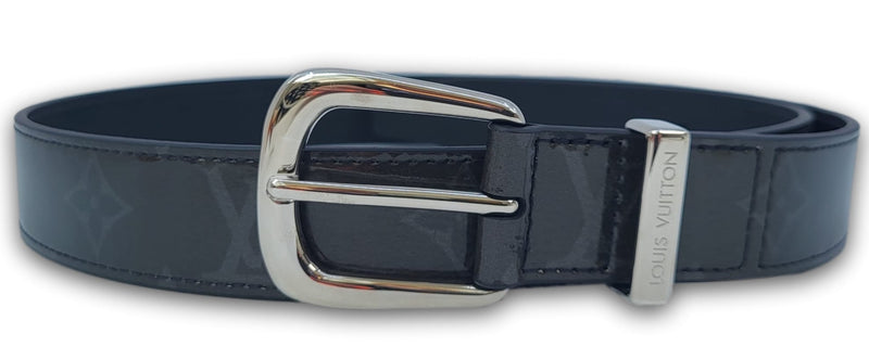 LV Initiales 30MM Reversible Leather/Monogram Belt Size 80/32