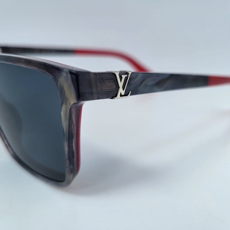 Louis Vuitton Men's Acetate Portland Grey Blue E Sunglasses Z1272W