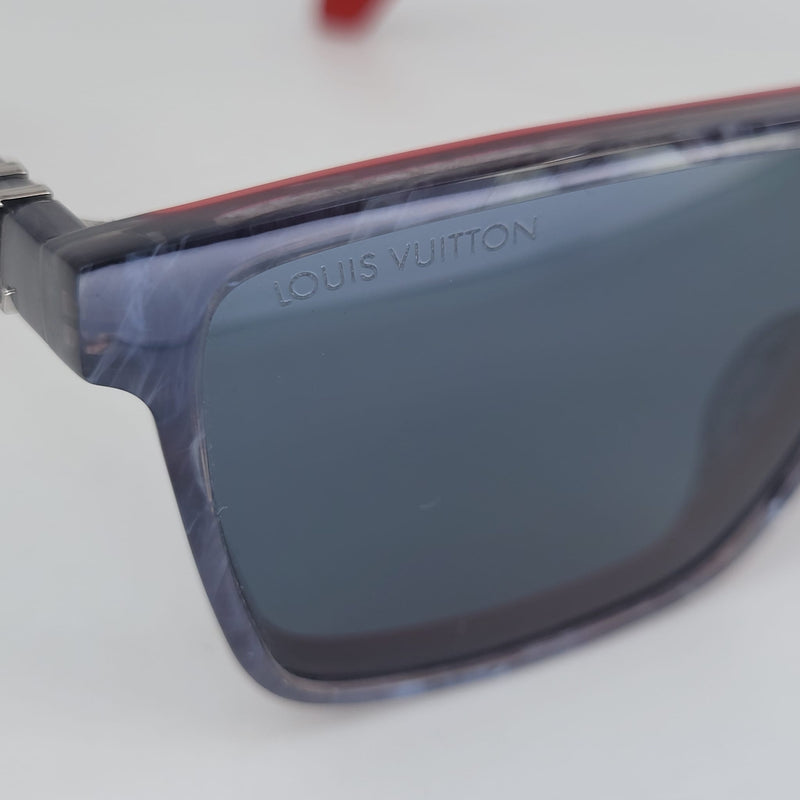 Louis Vuitton Men's Portland Anthracite Red E Sunglasses Z1274E