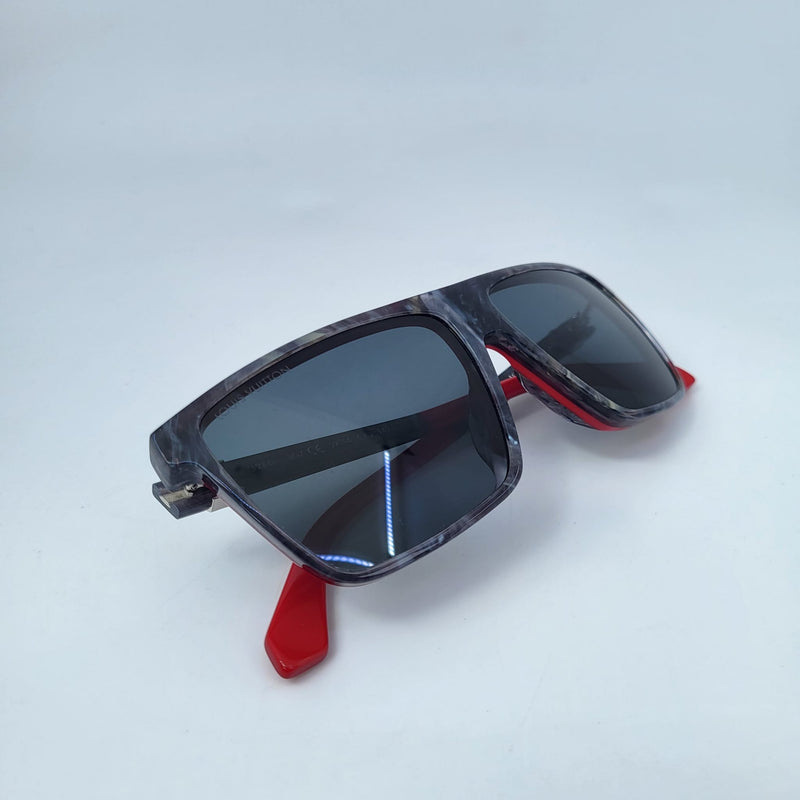Portland Anthracite Red E Sunglasses