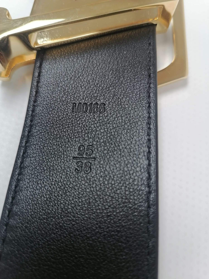 Buy Louis Vuitton LV Prism Sunture Leather Belt Black M0166 90/36