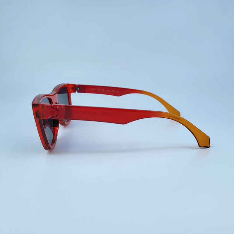 Preloved Louis Vuitton Acetate Red Rainbow Square Sunglasses 011823 LS