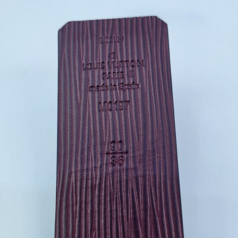 Louis Vuitton Men's Reversible Damier Graphite Epi Initials 40 MM