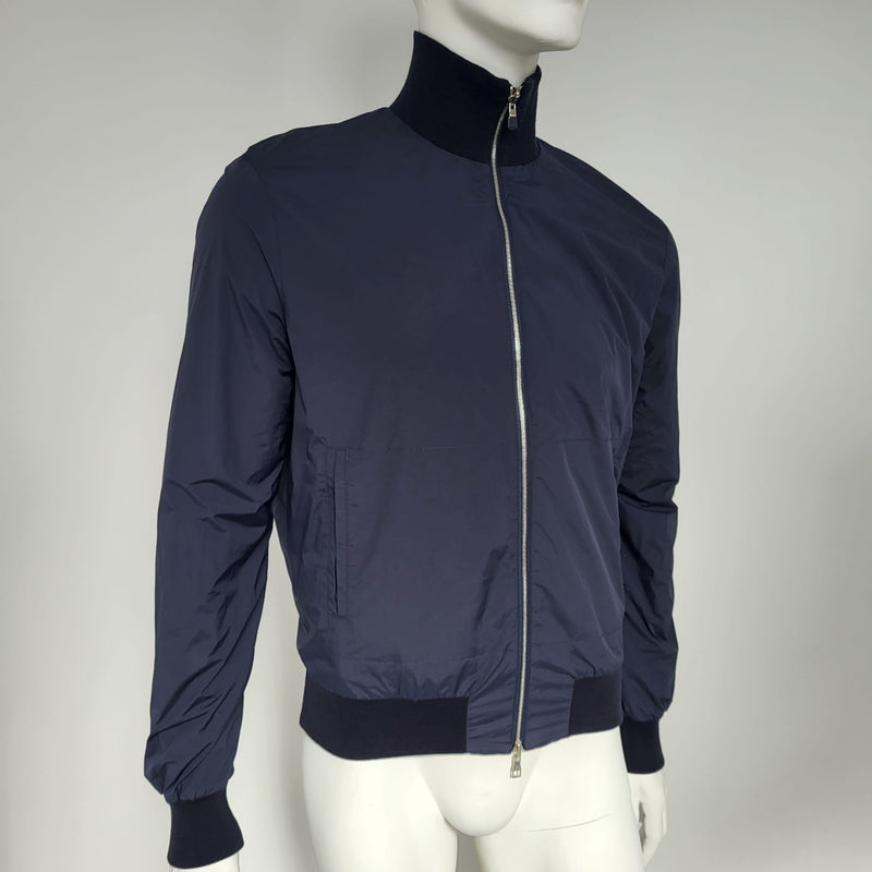 Louis Vuitton Men's Navy Reversible Nylon Knit Blouson Jacket size M