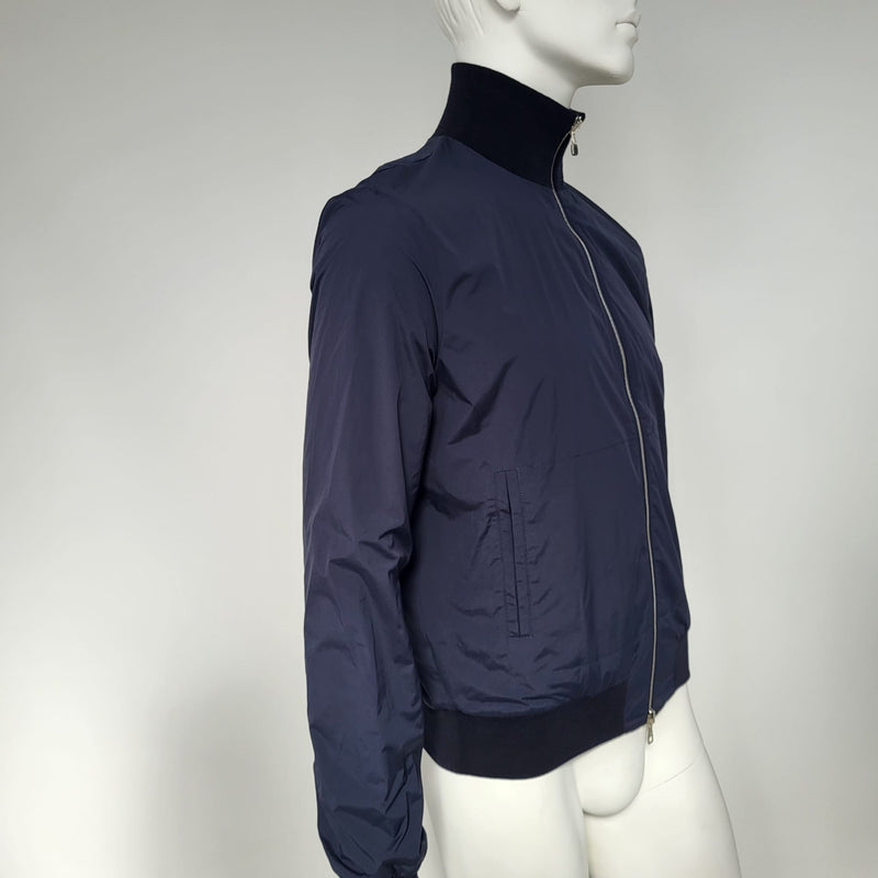 Louis Vuitton Men's Navy Reversible Nylon Knit Blouson Jacket