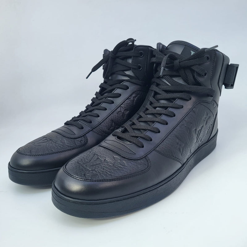 Louis Vuitton Men's Black Monogram Empreinte Rivoli Sneaker Boot