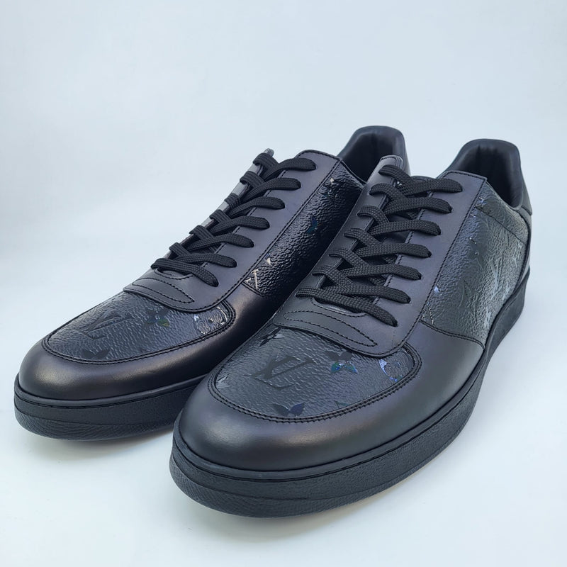 Louis Vuitton Black Leather Rivoli Sneakers Size 41.5 Louis Vuitton