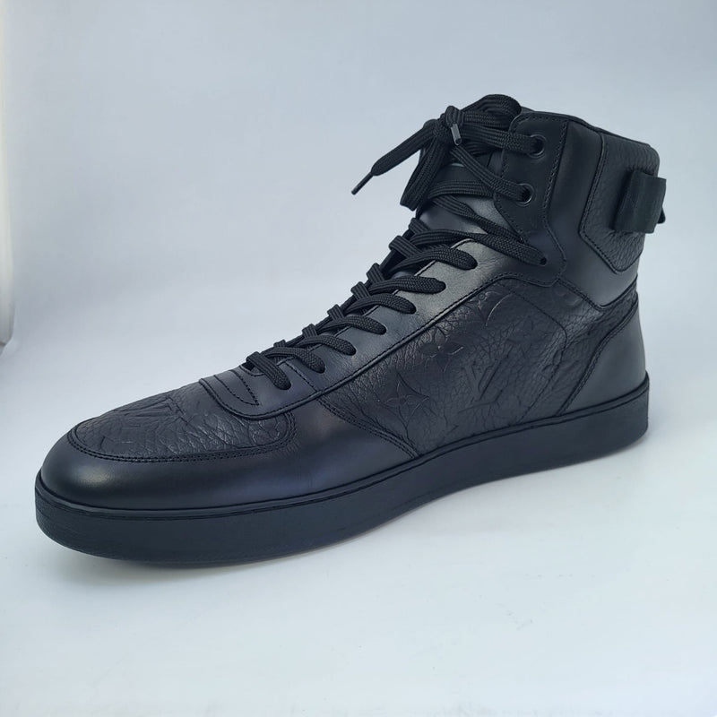 Louis Vuitton Men's Black Monogram Empreinte Rivoli Sneaker Boot – Luxuria  & Co.