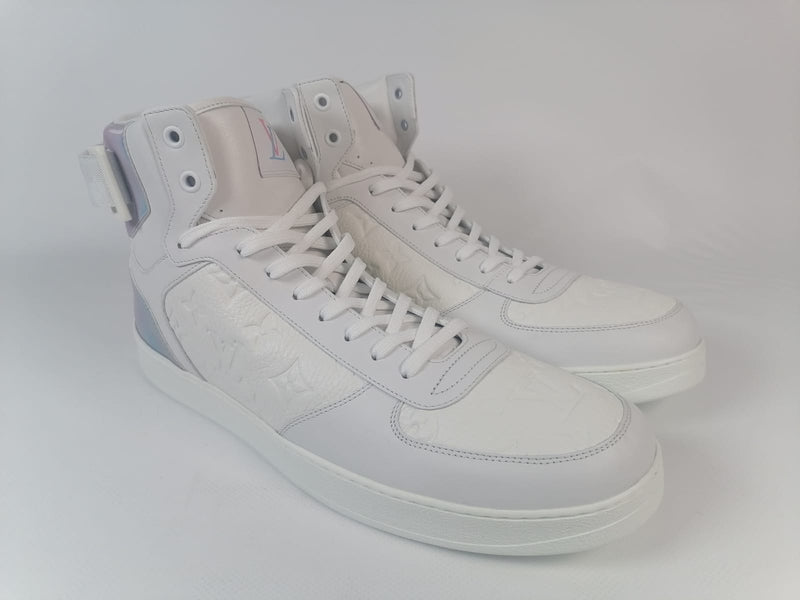 Louis Vuitton LV Trainer Sneaker Boot High Black Sz UK 9.5 New
