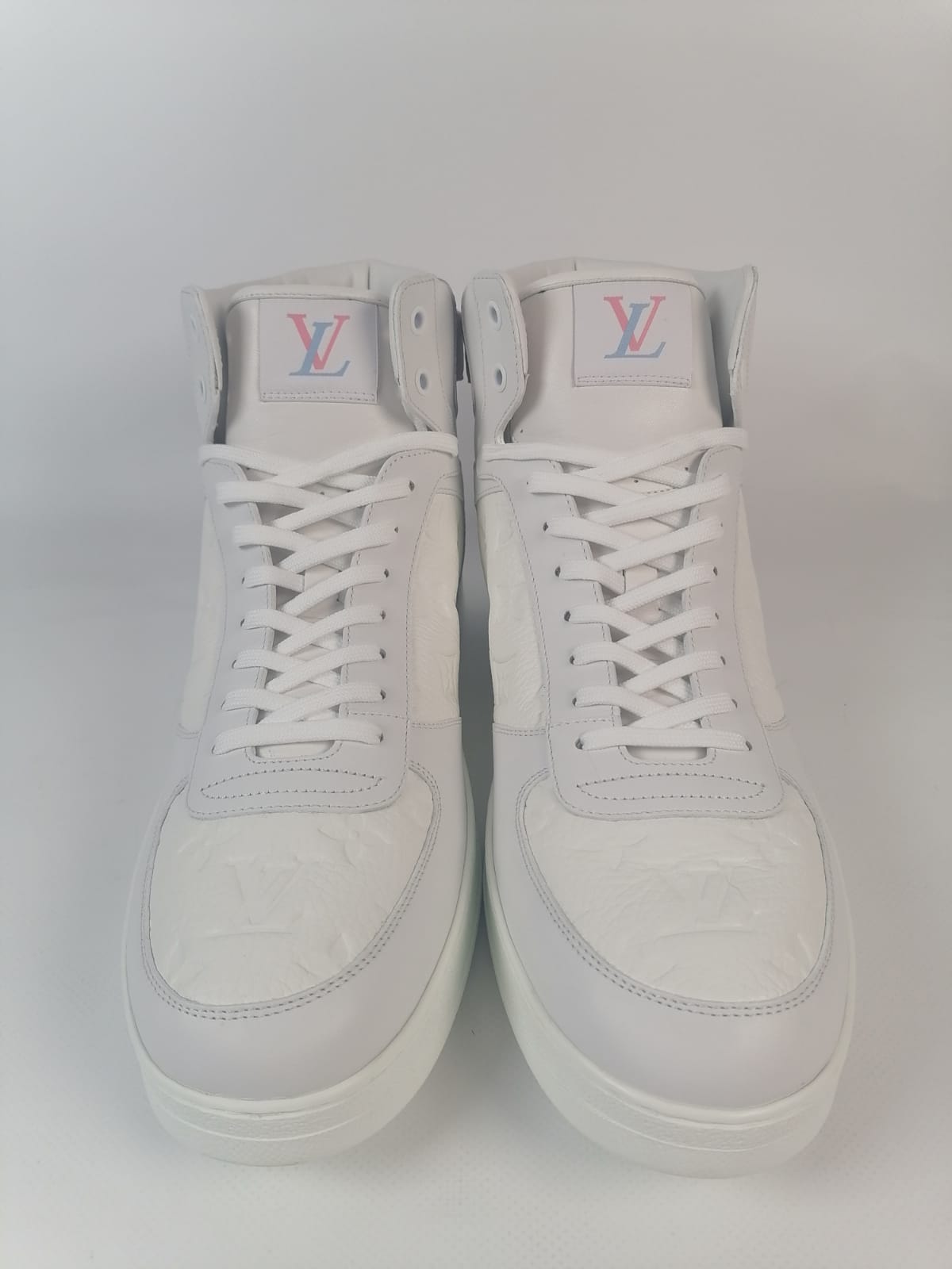 Louis Vuitton Rivoli Sneaker Boots white Monogram Empreinte leather/iridescent. Louis Vuitton Men main image 3