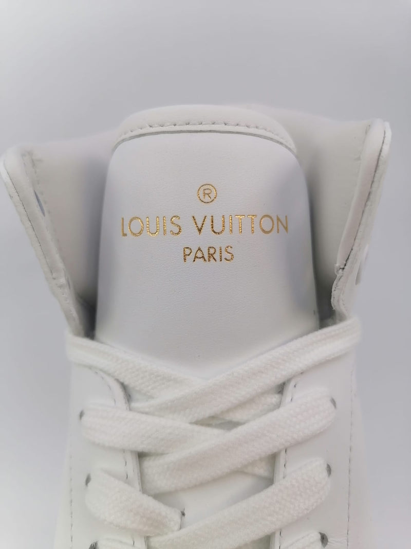 LOUIS VUITTON Rivoli Calfskin High Top Sneakers Boot White-US