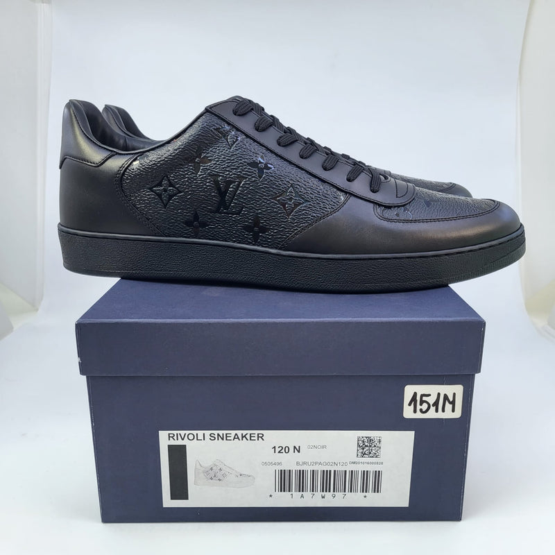 Louis Vuitton - Authenticated Rivoli Trainer - Leather Black Plain for Men, Never Worn, with Tag