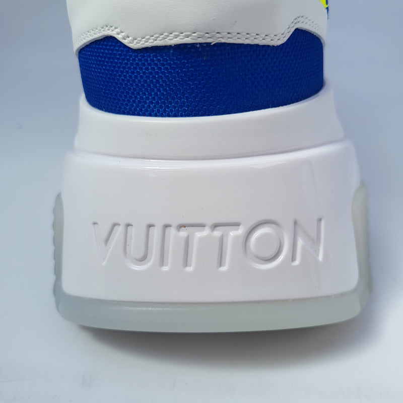 LOUIS VUITTON Iridescent Calfskin Mens Run Away Pulse Sneakers 5.5