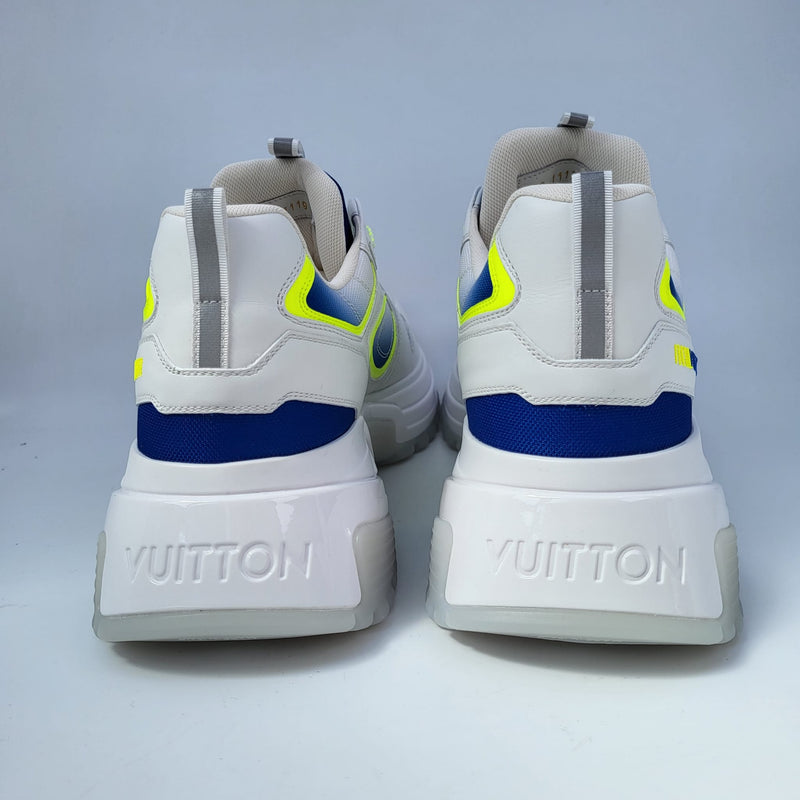 Louis Vuitton Men's White, Yellow & Blue Run Away Pulse Sneaker – Luxuria &  Co.