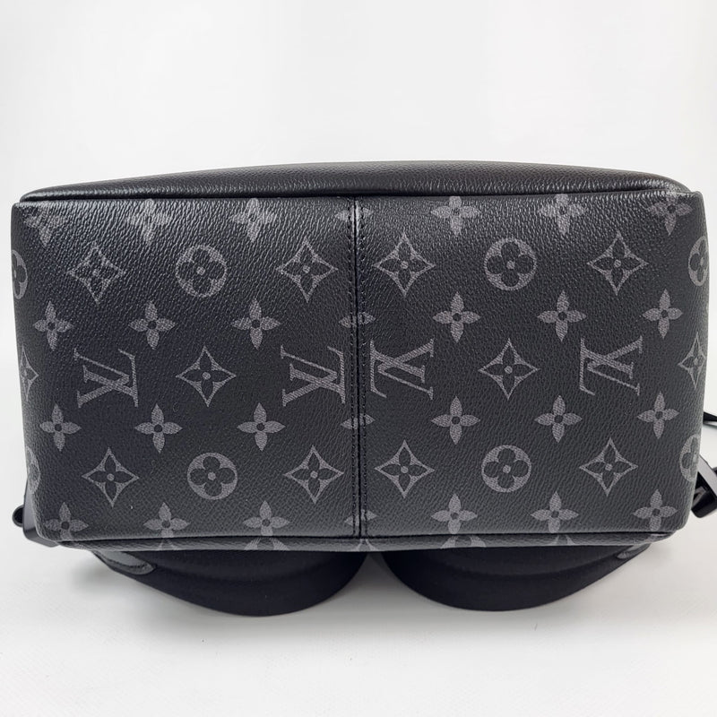 Louis Vuitton Unisex Saumur Backpack Monogram Eclipse Coated Canvas Black  Cowhide Leather - LULUX