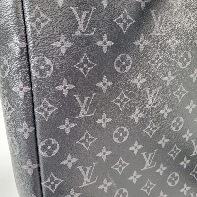 LOUIS VUITTON Saumur Monogram Canvas Backpack Bag Grey