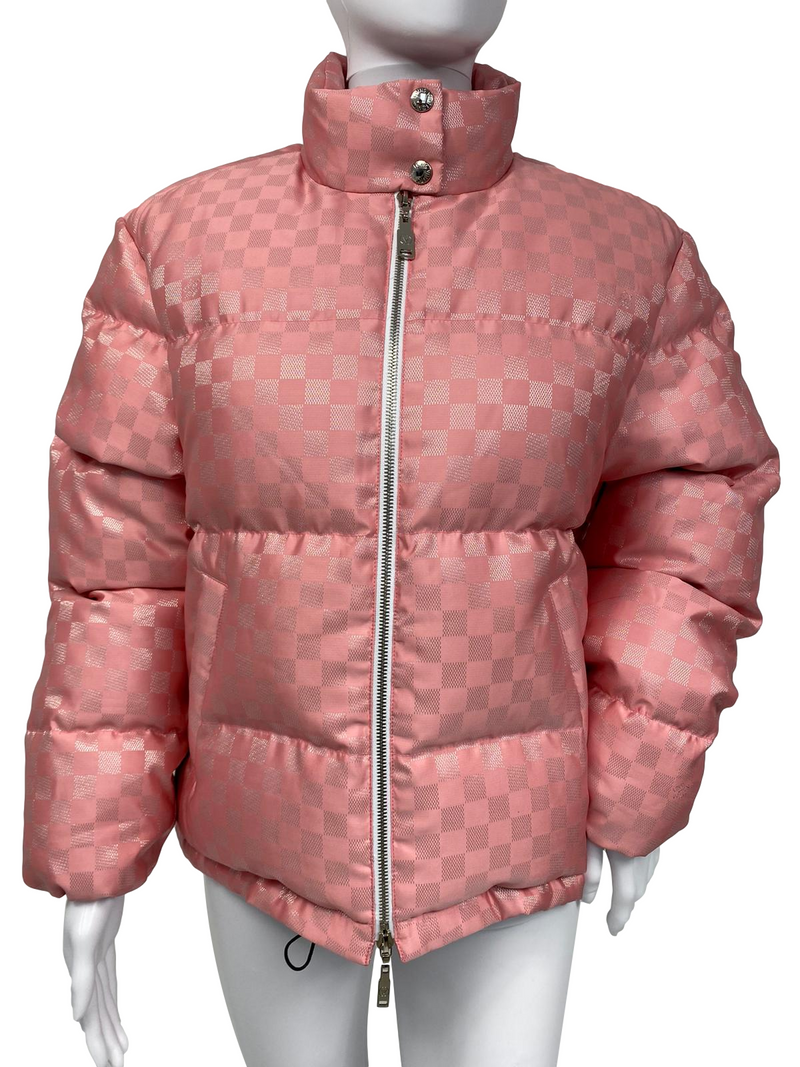 Buy the Louis Vuitton Women Pink Hooded Jacket 34