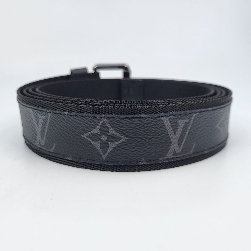 Signature leather belt Louis Vuitton Grey size 90 cm in Leather