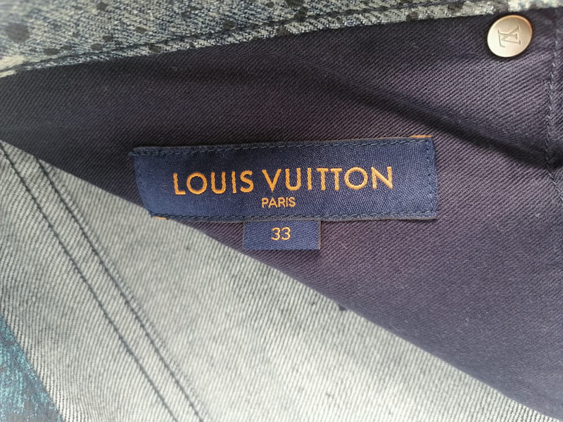 Louis Vuitton Men's Regular Fit Spray Monogram Jeans – Luxuria & Co.