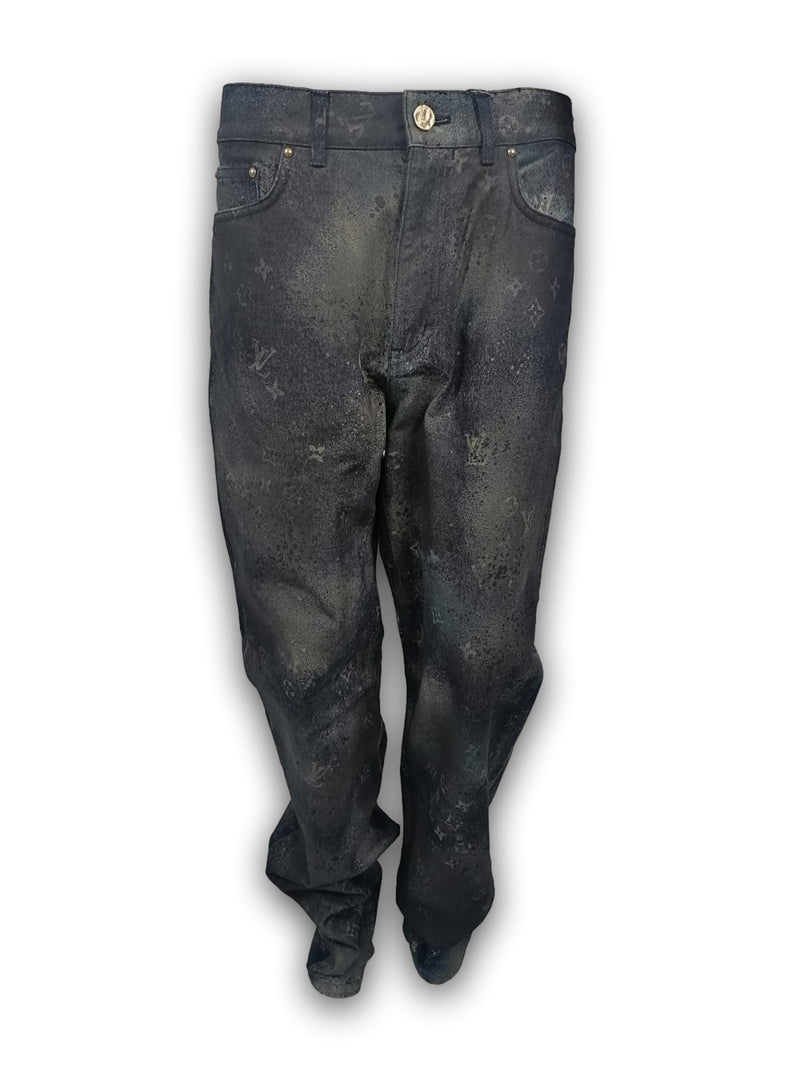 LV Spray Denim Pants - Ready to Wear