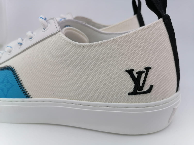 Louis Vuitton Men's White Canvas LV Forever Tattoo Sneaker