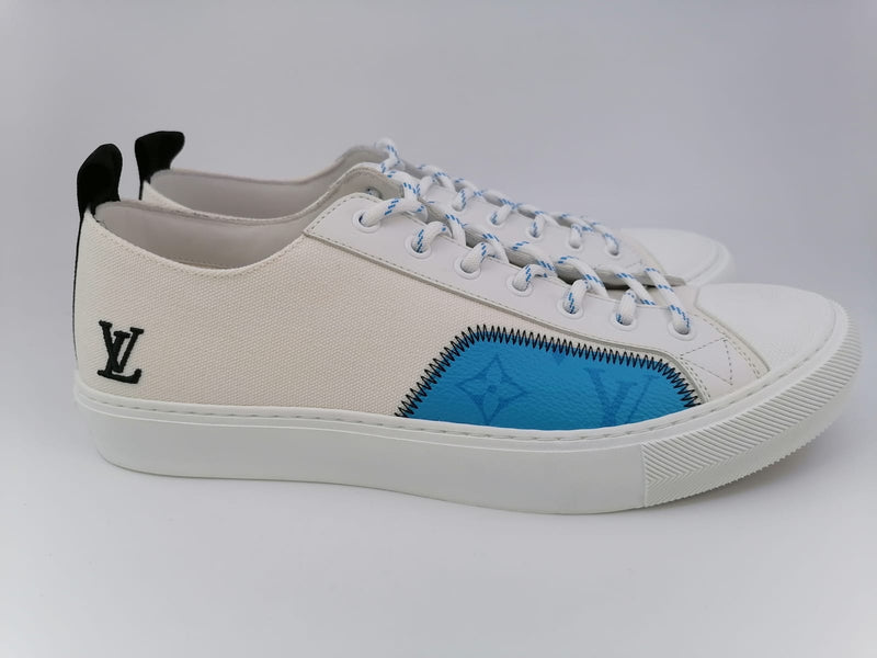 Tattoo leather low trainers Louis Vuitton White size 44 EU in