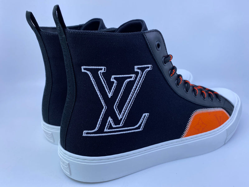 Buy Louis Vuitton Tattoo Sneaker Boot 'Black Orange' - G00210