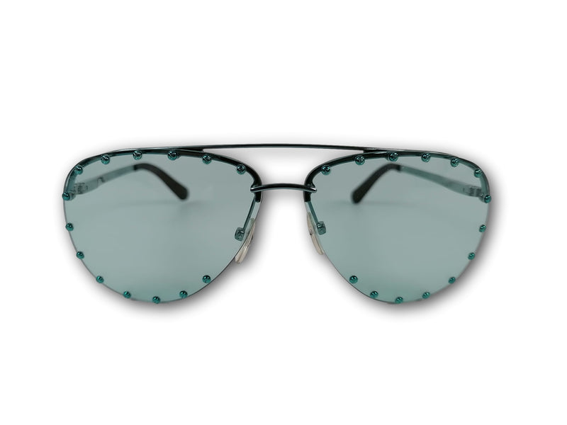 Louis Vuitton Women's Aqua Green The Party U Sunglasses Z1208U