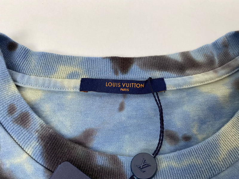 Louis Vuitton Tie Dye Monogram Denim Shirt, Men's Fashion, Tops