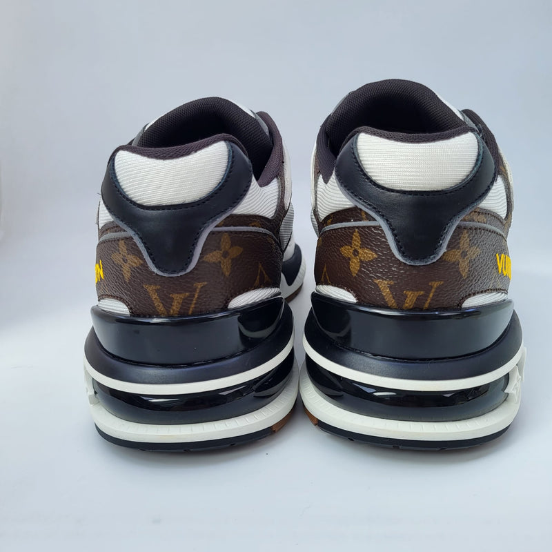 LOUIS VUITTON Calfskin Monogram 2054 Trail Sneakers 9 Black
