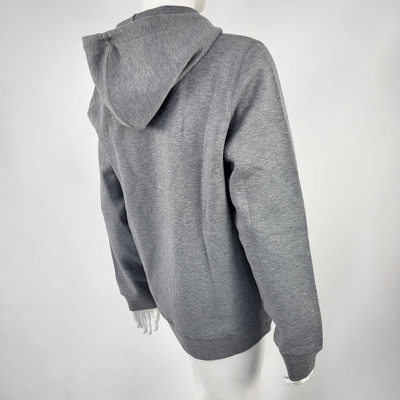Louis Vuitton Men's Burgundy Cotton Travel Zip Up Hoodie Sweater