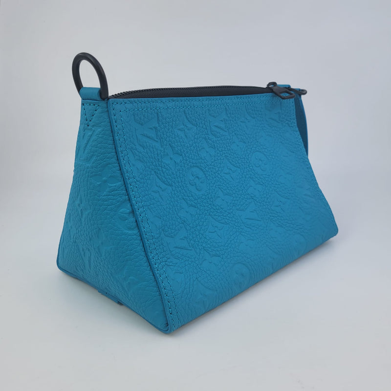 Louis Vuitton Triangle Messenger Monogram Taurillon Turquoise in
