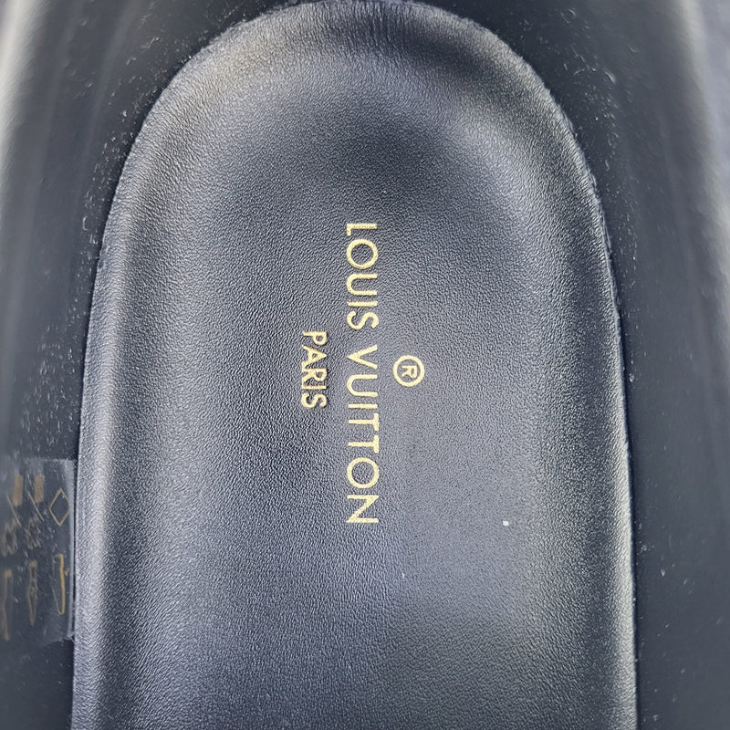 LOUIS VUITTON Monogram Eclipse Trocadero Sneakers 5 Black 382672