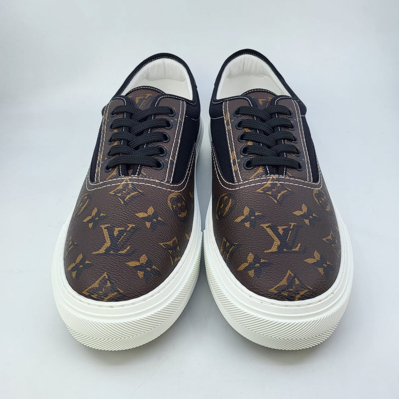 Louis Vuitton Brown/Beige Coated Canvas and Suede Harlem Richelieu