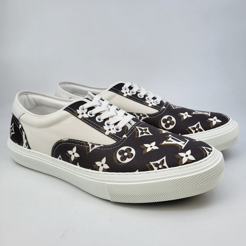 LOUIS VUITTON Leather Monogram Trocadero Sneakers - S: 43 (9)