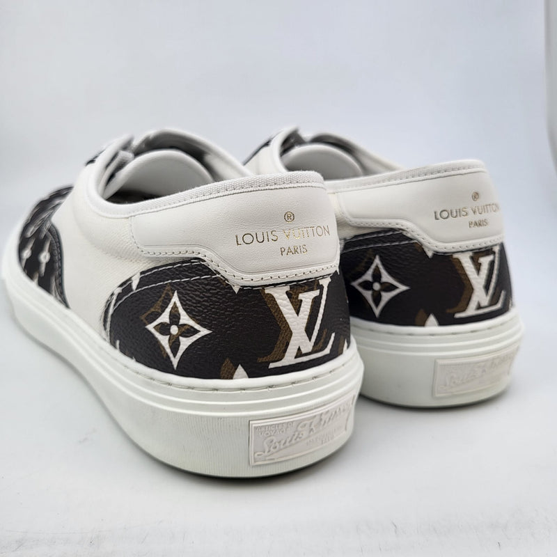 Louis Vuitton Beige & Brown Monogram Trocadero Richelieu Sneaker 12 US  / 11 LV