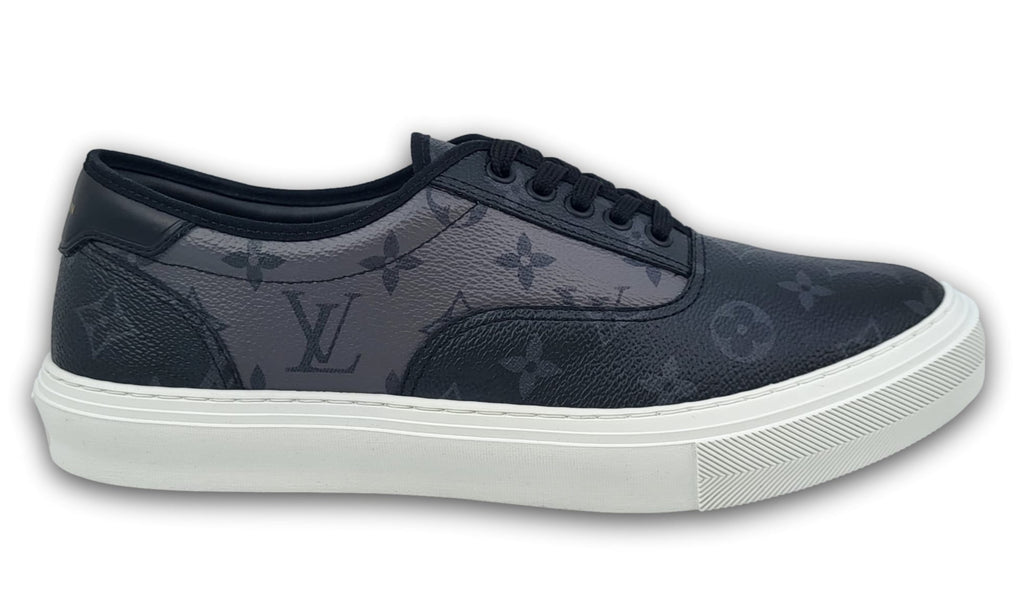 Louis Vuitton Trocadero Richelieu Sneakers Mens Size 10 Black Gray 0250  Lace Up