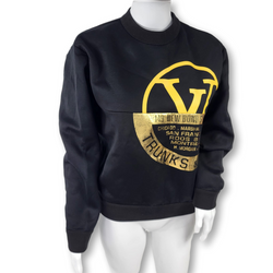 Louis Vuitton Men's XS Classic Grey LV Logo Zip Up Sweashirt