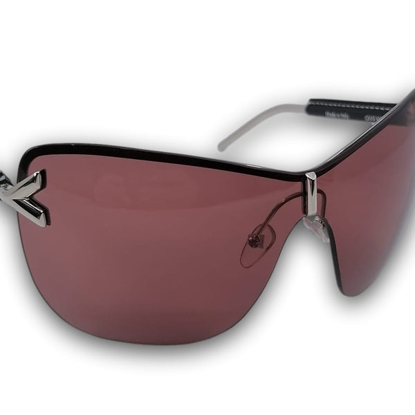 Louis Vuitton Women's SIlver & Purple V Mask U Sunglasses Z0879U